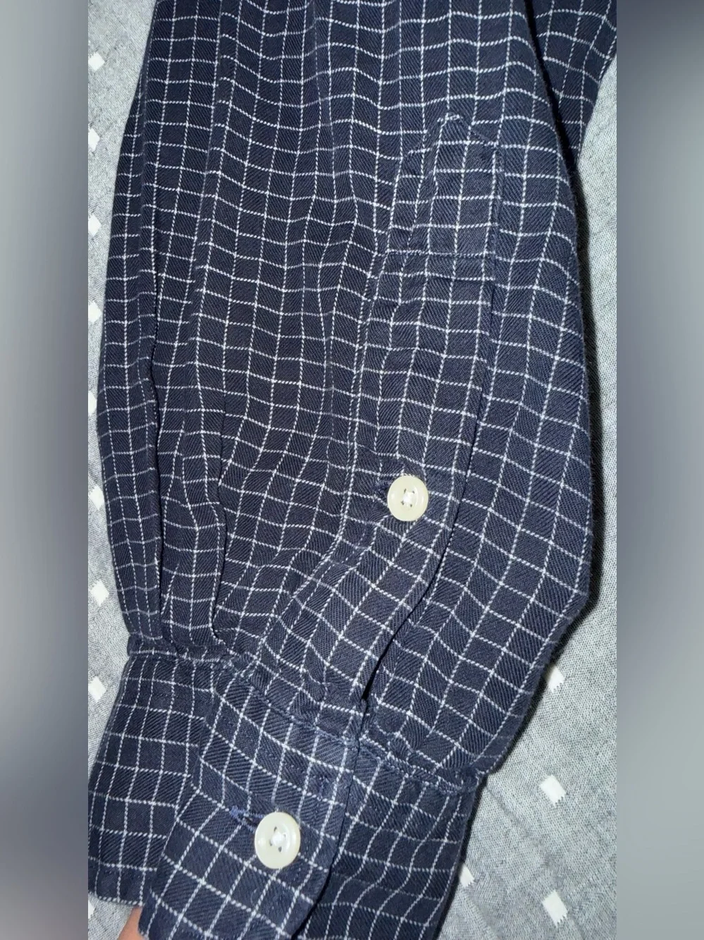 Polo Ralph Lauren Blake XXL Navy Micro-Check Button-Down Shirt-100% Cotton